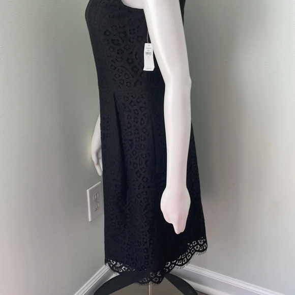 Gap Black Eyelet Sleeveless Dress size 0 NEW - Picture 4 of 8